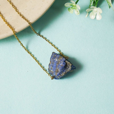 Lapis Lazuli Natural Crystal Necklace