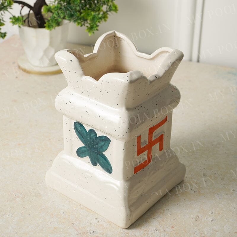 Handcrafted Ceramic Pooja Tulsi Pot