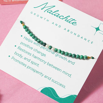 Malachite Healing Crystal Rakhi