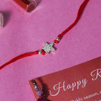 925 Silver Star Rakhi
