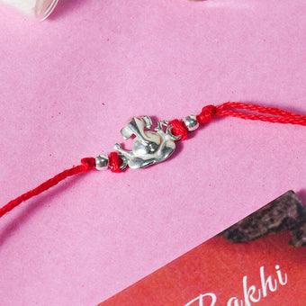 925 Silver Ganesha Rakhi