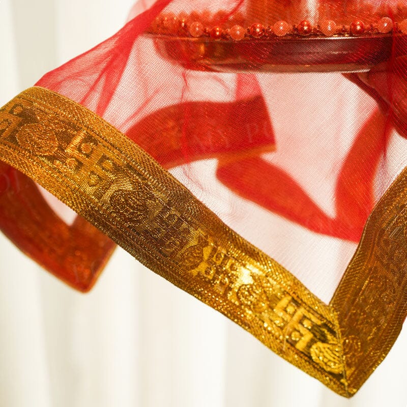 Swastik Red Divine Thali Cover
