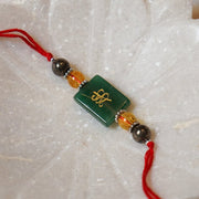 Zibu Symbol Natural Crystal Rakhi