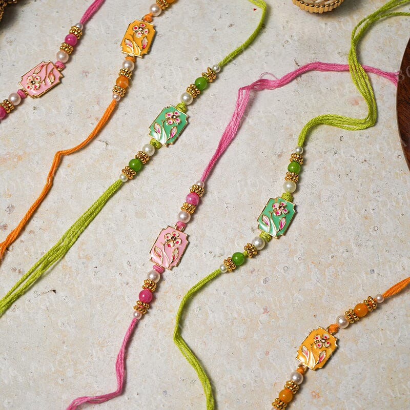 Cute Flower Fusion Rakhi
