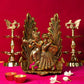 Peacock Radha Krishna Idol