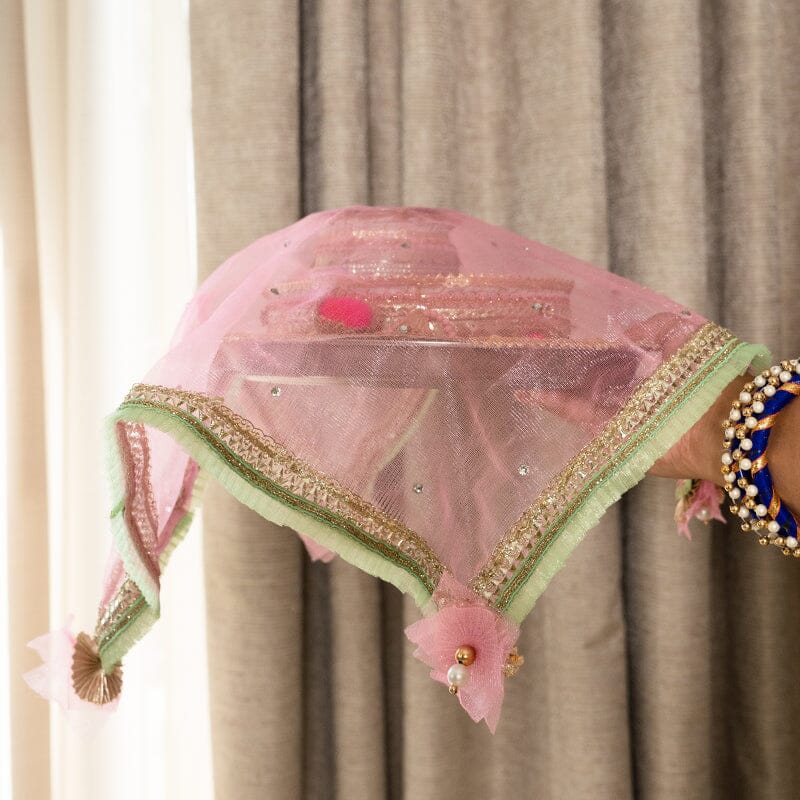 Pink Petal Charm Thali Cover