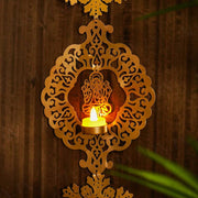 Ganpati Motif Tealight Holder Door Hanging