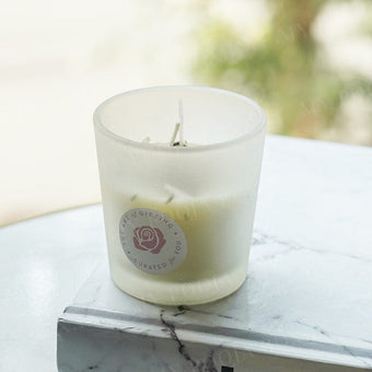 Solar Plexus Natural Healing Crystal Candle