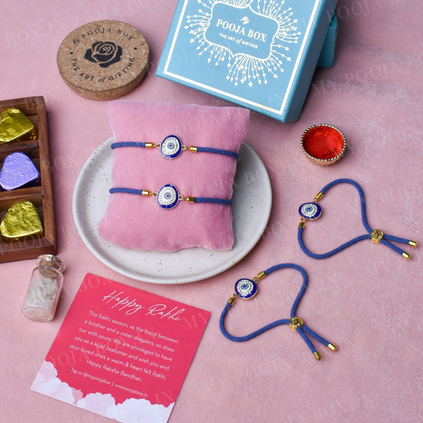 Niloofar Evil Eye Protection Rakhi Band