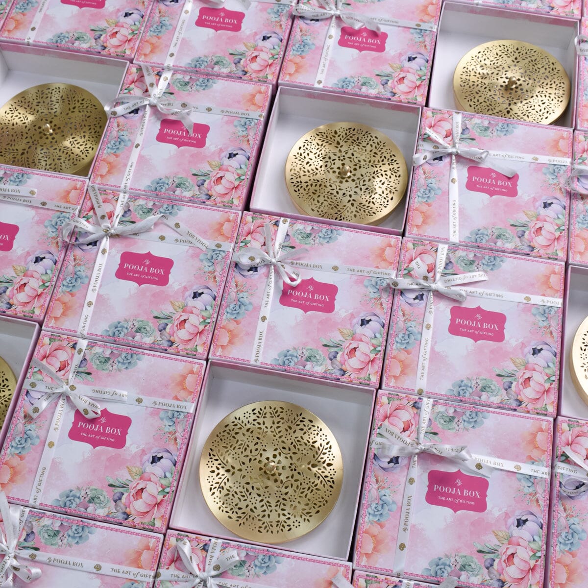 Handcrafted Brass Pooja Samagridaan Gift Boxes | Bulk Gifting