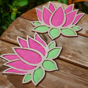 DIY Lotus Pattern Rangoli Design Stencil 6
