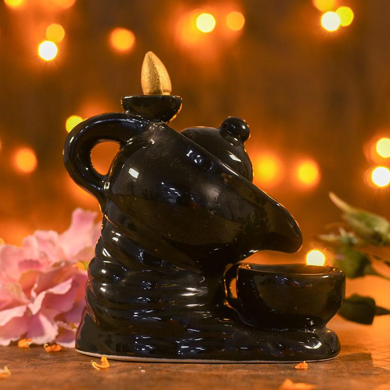 Antique Ceramic Kettle Backflow