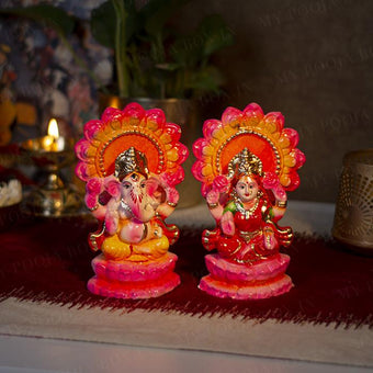 6INCH Eco-Friendly Laxmi Ganesh Idol