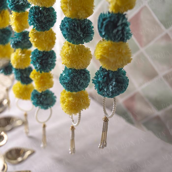 Incredible Floral Green Yellow Backdrop Decoration