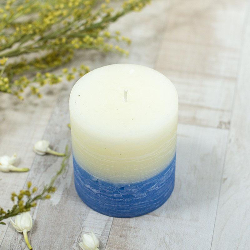Dual Shade Pillar Candle