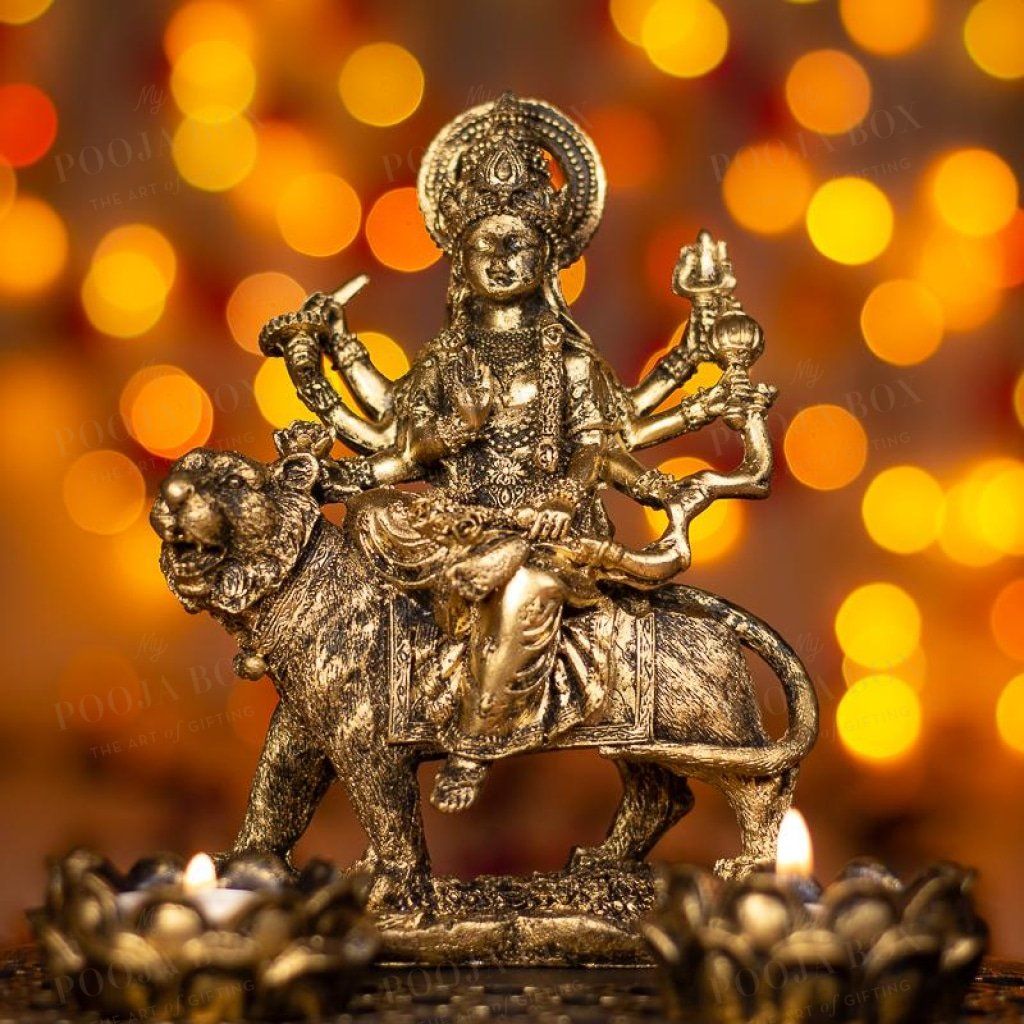 Durga Maa Candle Holder Idols