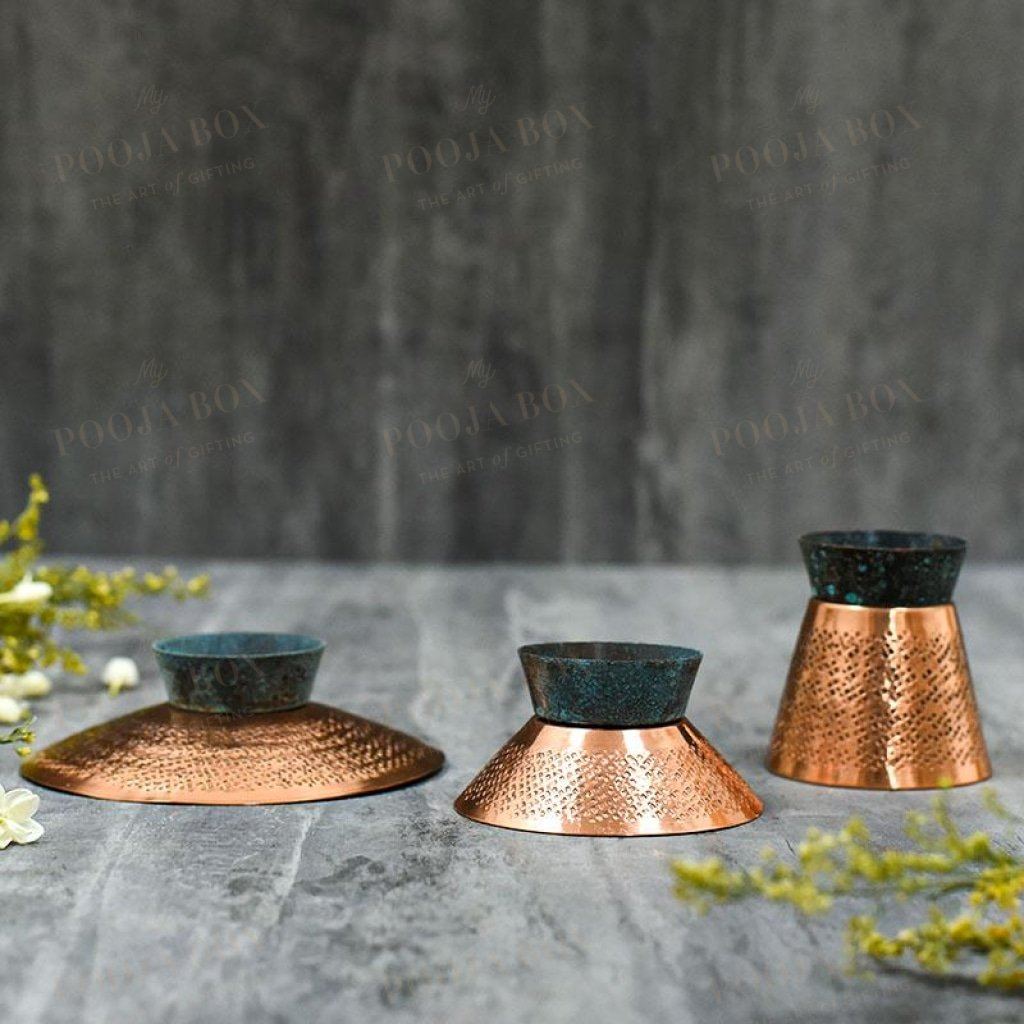 Exquisite Teal Appeal Small Candle Holder