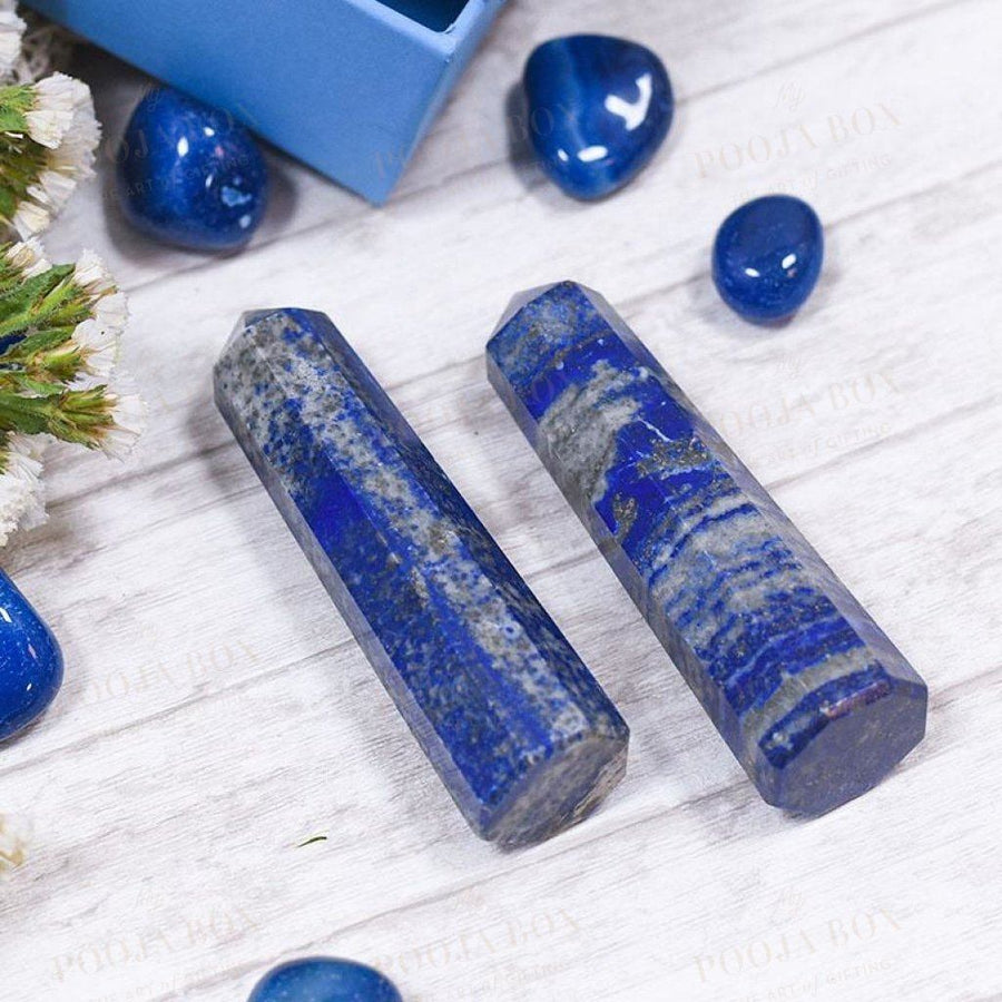 Lapis Lazuli Tower/pencil (Set Of 2)Self Confidence Reiki Towers