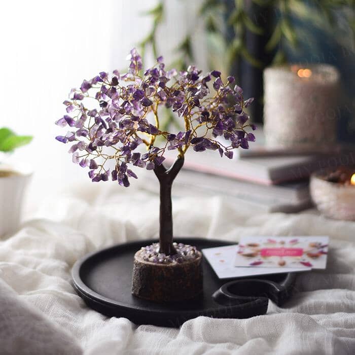 Amethyst Gemstone Money Tree - MyPoojaBox