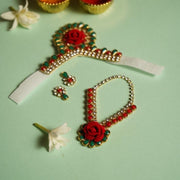 Rose Floral Laddu Gopal Jewellery