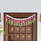 Artificial Jasmine Flower And Pink Lotus Buds Decoration Toran/ Bandhanwar