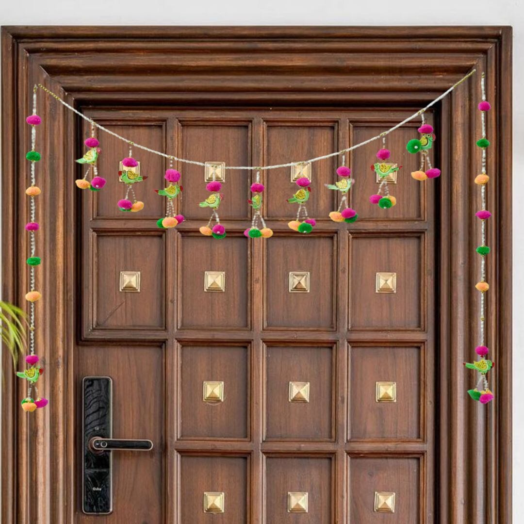 Handmade Parrot Bandanwar Door Hanging