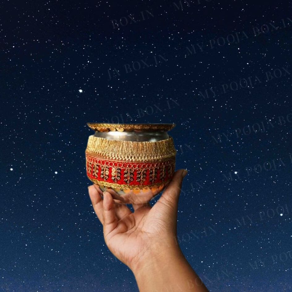 Radiant Red Bridal Karwa Chauth Thali Set