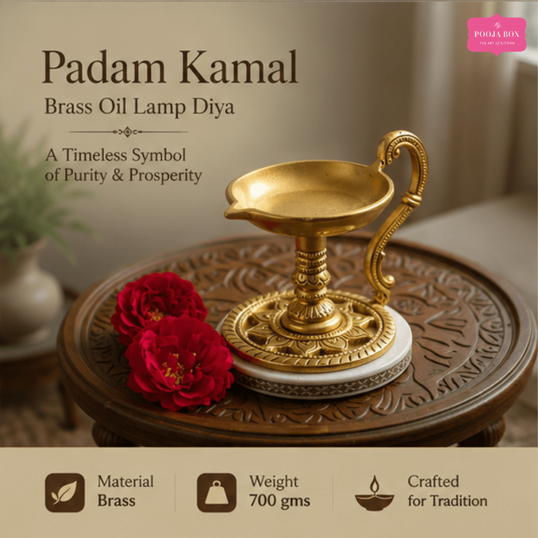 Padam Kamal Brass Oil Lamp Diya