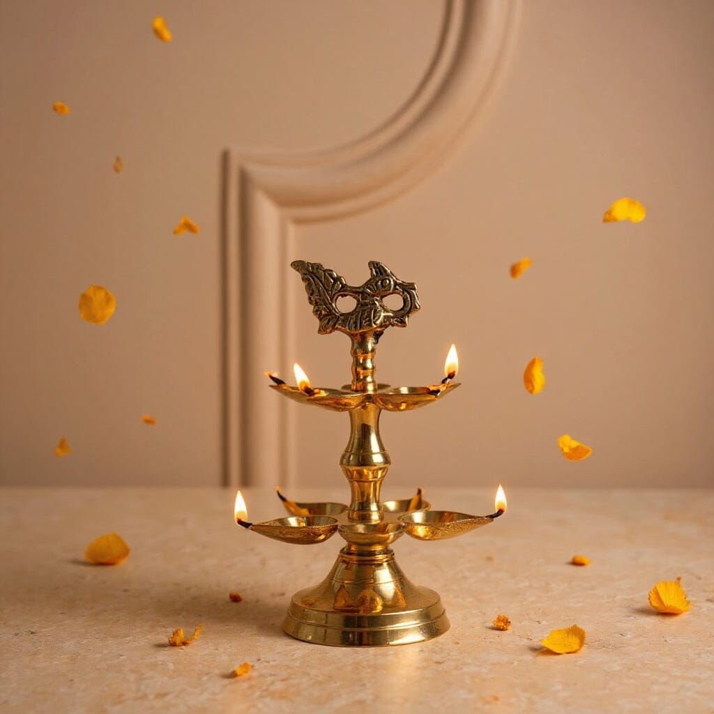 Handcrafted Brass Peacock Diya