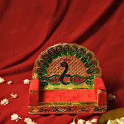 Traditional Minakari Bal Gopal Singhasan