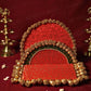 Handcrafted Red Elegant Singhasan