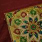 Peacock Golden Design Pooja Chowki