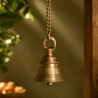 Antique Brass Harmony Hanging Bell