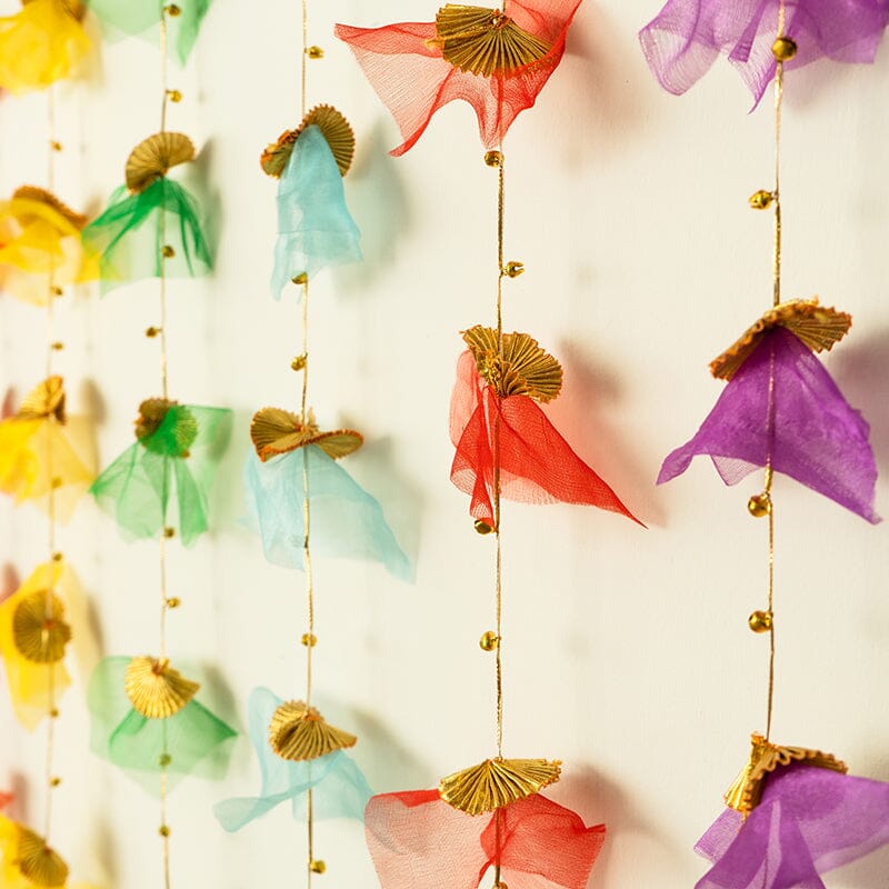 Colorful Backdrop Hanging for Pooja Decoration 3.5FT x 3FT