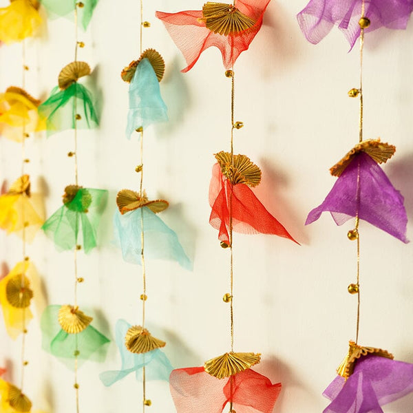 Colorful Backdrop Hanging for Pooja Decoration 3.5FT x 3FT