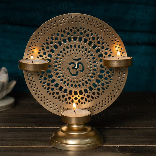 Decorative Om T-light Holder