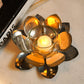 Silver Finish Lotus T-Light Holder