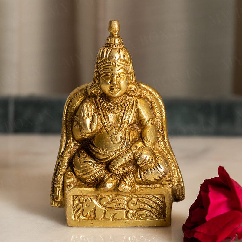 Antique Brass Lord Kuber Idol