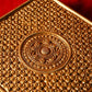 Brass Antique Flower Design Chowki