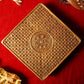 Brass Antique Flower Design Chowki
