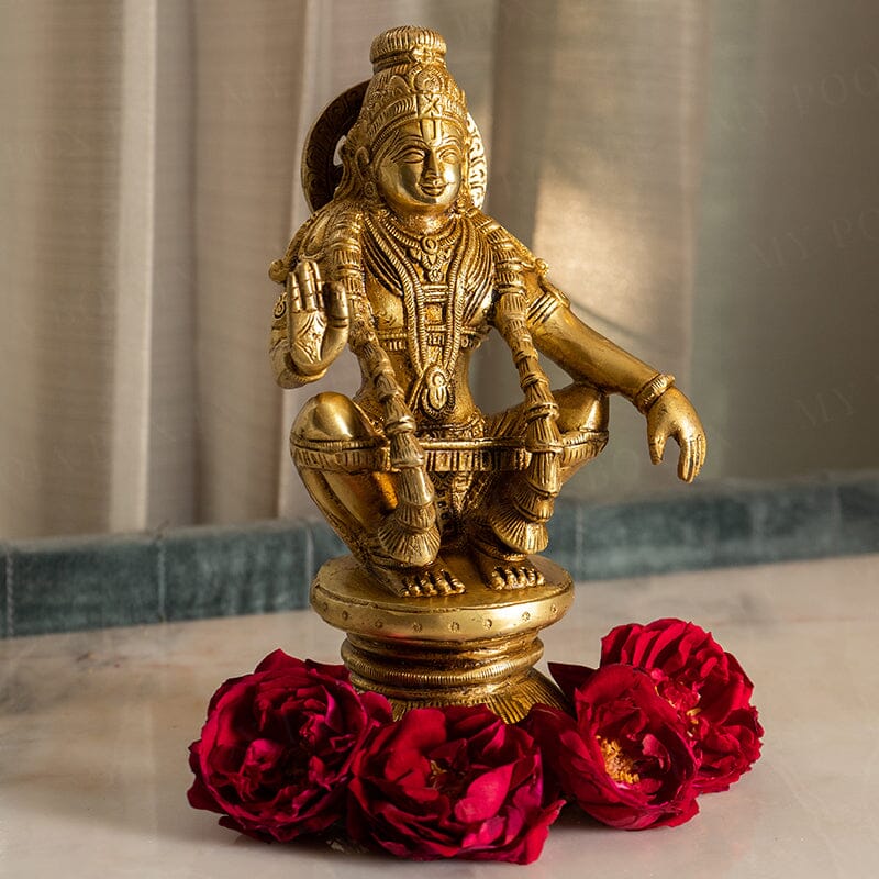 Elegant Ayyappa Brass Idol