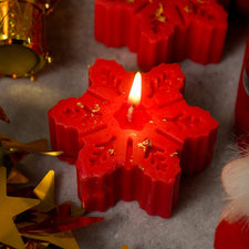 Scented Christmas Snowflake Candles (Set of 2)