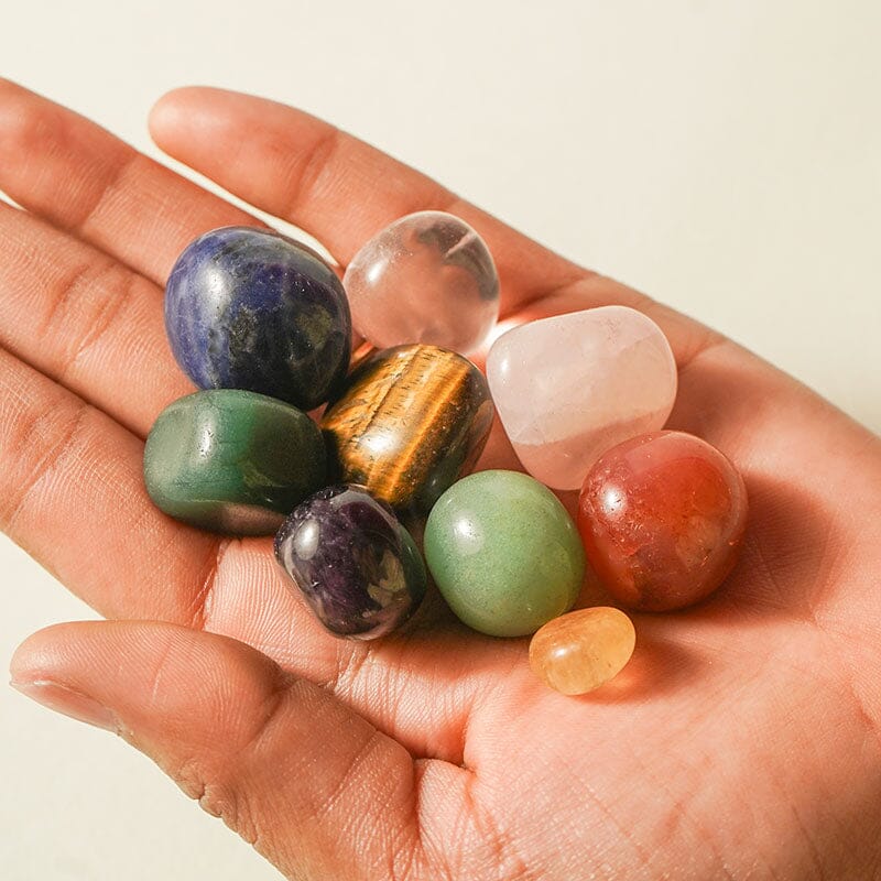 9 Powerful Healing Crystals Tumble Stone Set