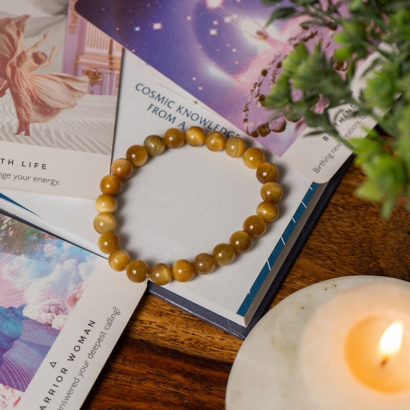 Yellow Cat's Eye Healing Bracelet