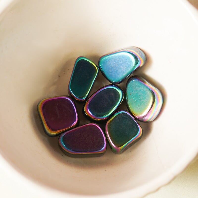 Titanium Rainbow Aura Quartz Tumble