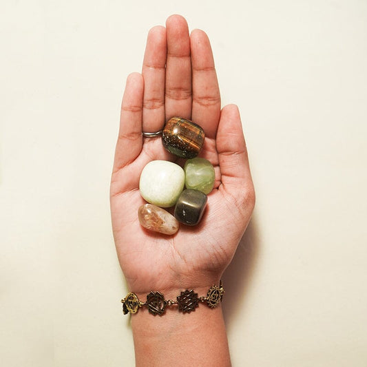 Wealth Crystal Healing Tumble Stone Set