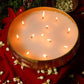 Gold Finish Luminous Scented Candle Urli