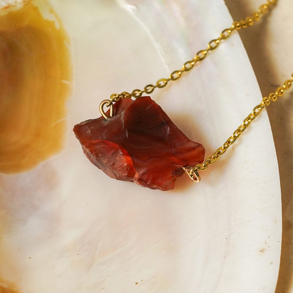 Carnelian Natural Crystal Necklace