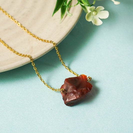 Carnelian Natural Crystal Necklace