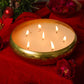 10" Brass Finish Luxury Scented Candle Urli